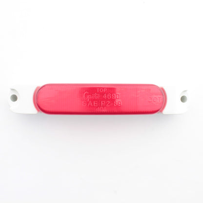 Grote 46902 Red SuperNova Thin-Line LED Clearance Marker Lamp Lens White Body