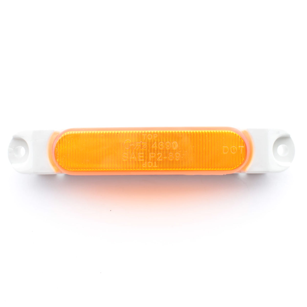 Grote 46903-3 Amber 5-5/16" Thin-Line LED Clearance Light White Body Bulk Pack