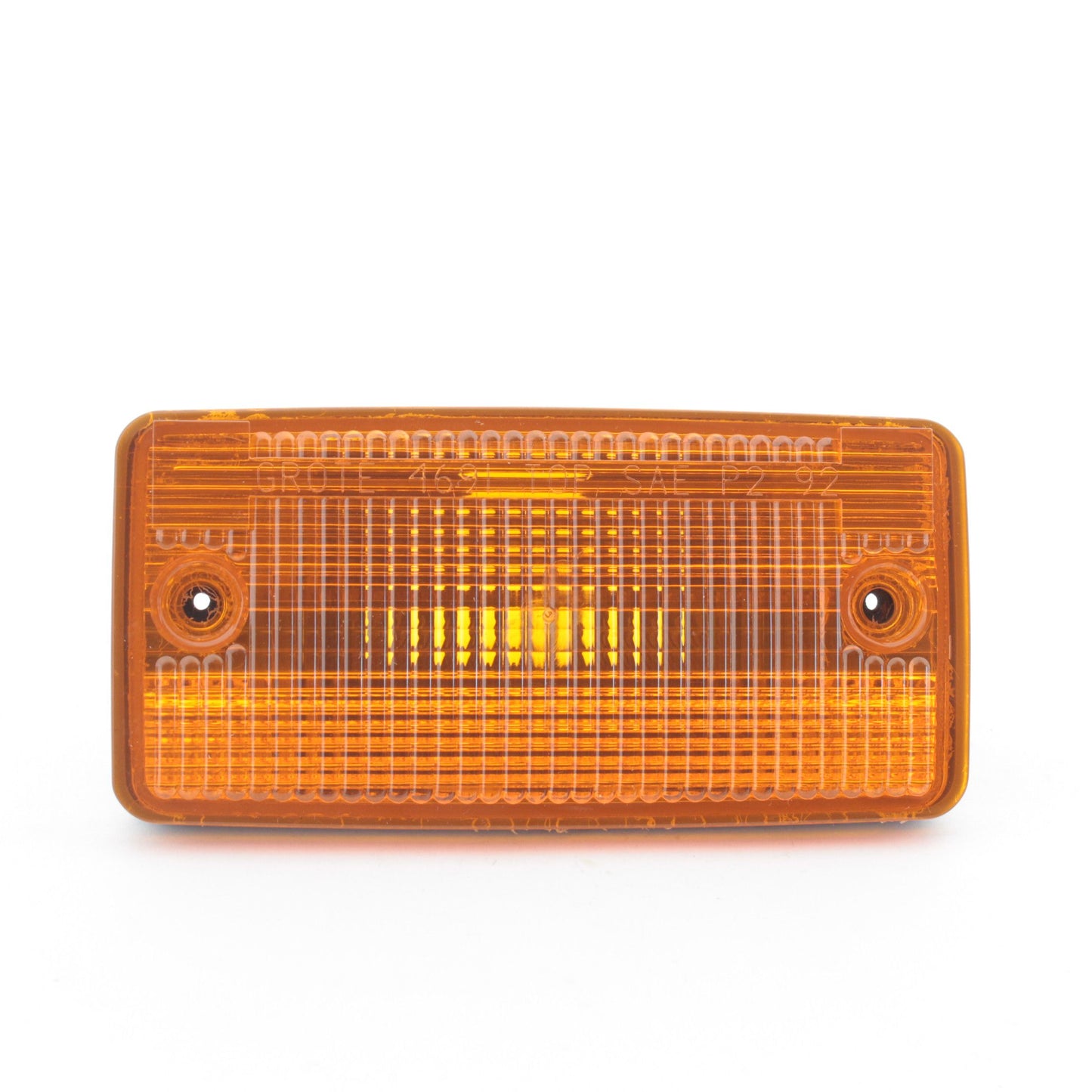 Grote 46913 Yellow Amber Flush-Mount Cab Marker Lamp for Visors 2-1/4" x4-9/16"