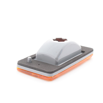 Grote 46913 Yellow Amber Flush-Mount Cab Marker Lamp for Visors 2-1/4" x4-9/16"