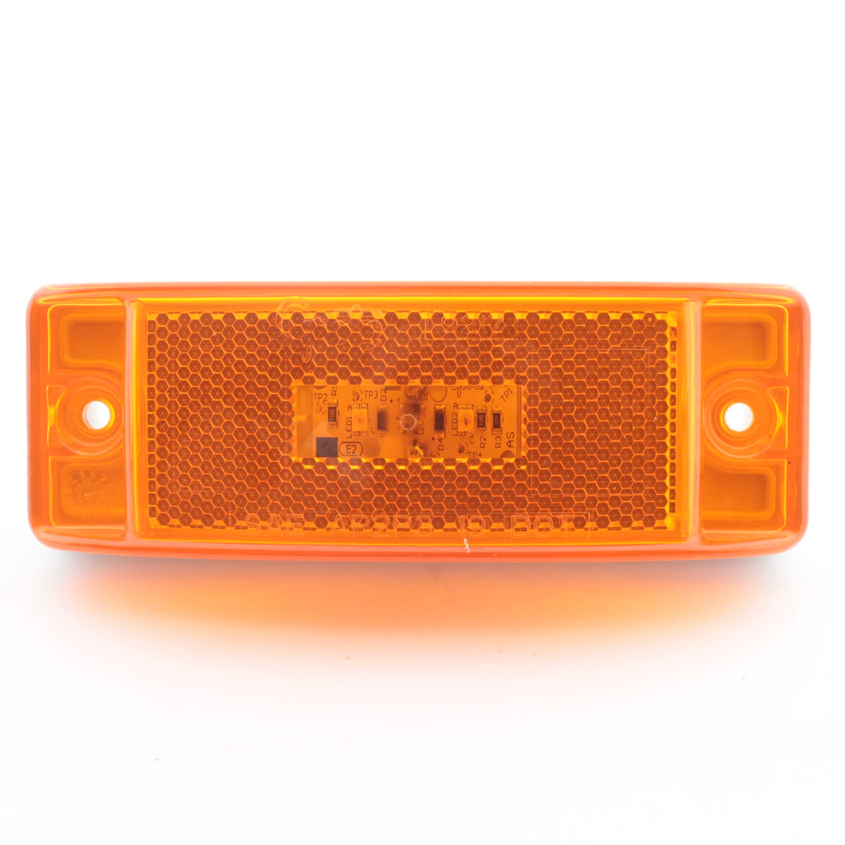 Grote 47073 Amber 5.88" Turtleback LED Built-in Reflector Clearance Light Sealed
