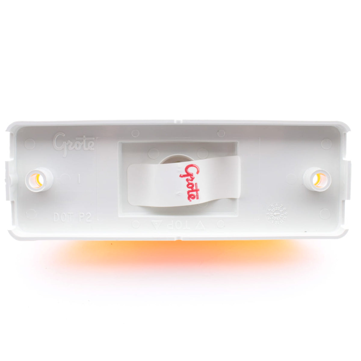 Grote 47073 Amber 5.88" Turtleback LED Built-in Reflector Clearance Light Sealed