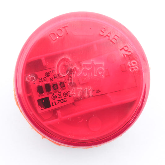 Grote 47112 Red 2" x .63" LED Round Side Marker Clearance Light P2 P3 Lamp PL-10