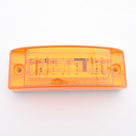 Grote 47163 Amber 5.88" Sealed PC Rated .10A Turtleback LED Side Clearance Light