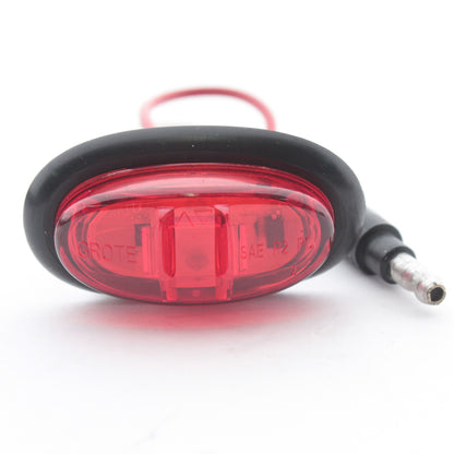 Grote 47972 Red 1-15/16" x 1-3/32" MicroNova LED Clearance Lamp w/ Grommet