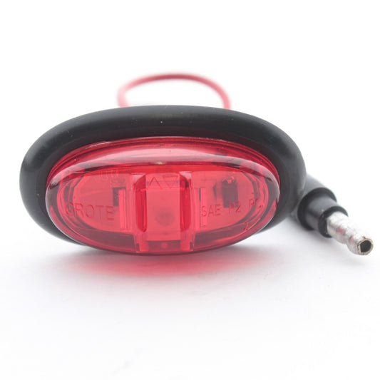 Grote 47972 Red 1-15/16" x 1-3/32" MicroNova LED Clearance Lamp w/ Grommet