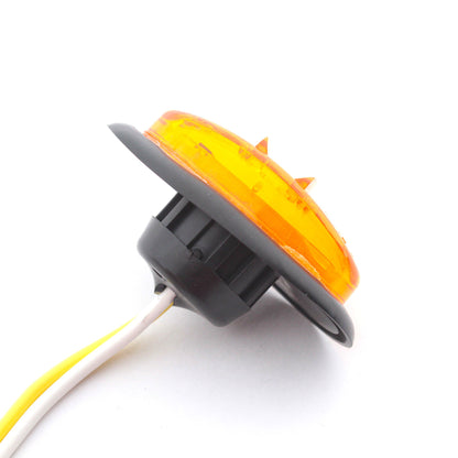 Grote 47973 Yellow 1-15/16" x 1-3/32" PC MicroNova LED Clearance Lamp w/ Grommet