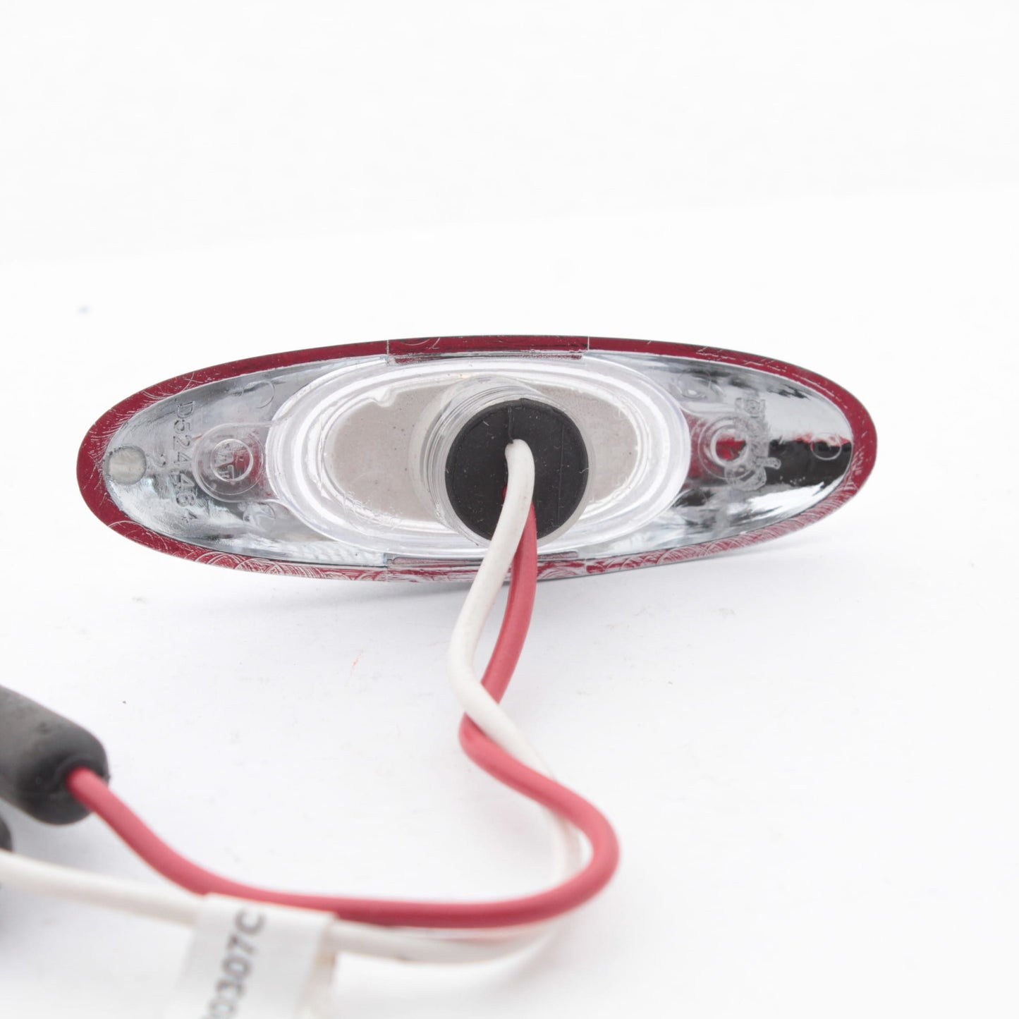Grote 47982 Red MicroNova LED Clearance Marker Lamp Clear Lens with Chrome Bezel