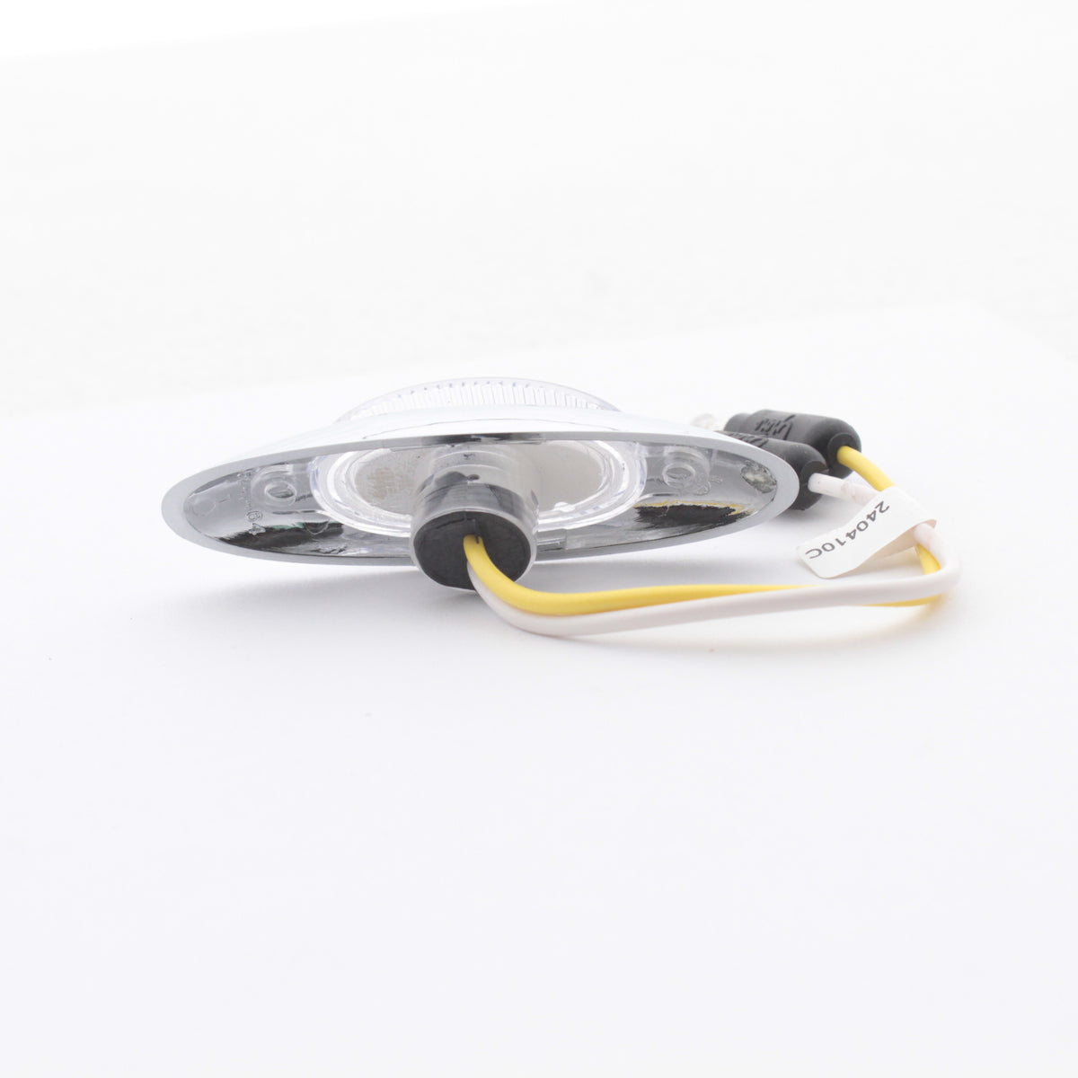 Grote 47983 Yellow MicroNova LED Clearance Marker Clear Lens with Chrome Bezel