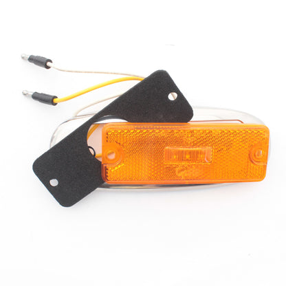 Grote 47993 Yellow Incandescent Rectangular Marker Marker Light 1-3/16"x3-51/64"