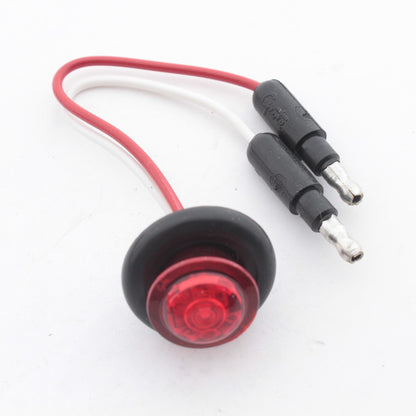 Grote 49332 Red MicroNova 3/4" Round LED Marker Clearance Light Grommet PC Rated