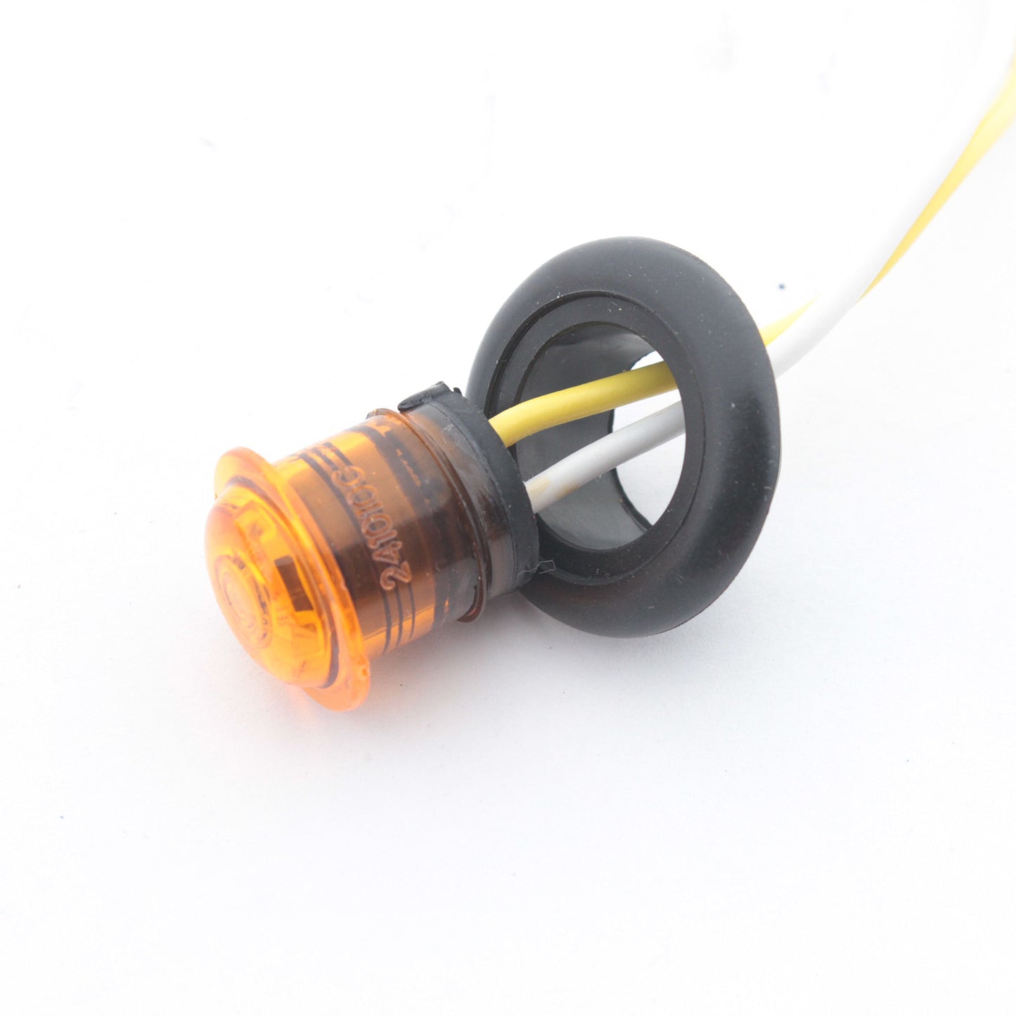 Grote 49333 Yellow P2 PC MicroNova LED Clearance Marker Lamp with Grommet 1.13"