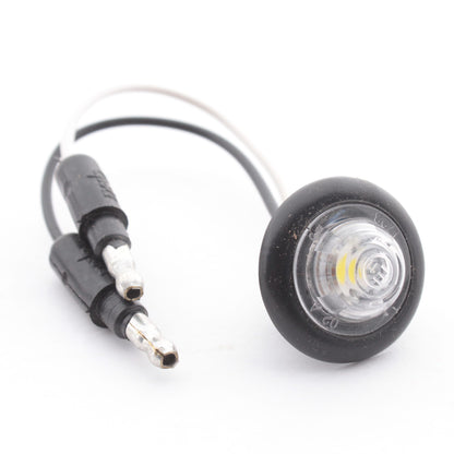 Grote 49341-3 White MicroNova Dot LED Marker Clearance Light with 1.13" Grommet