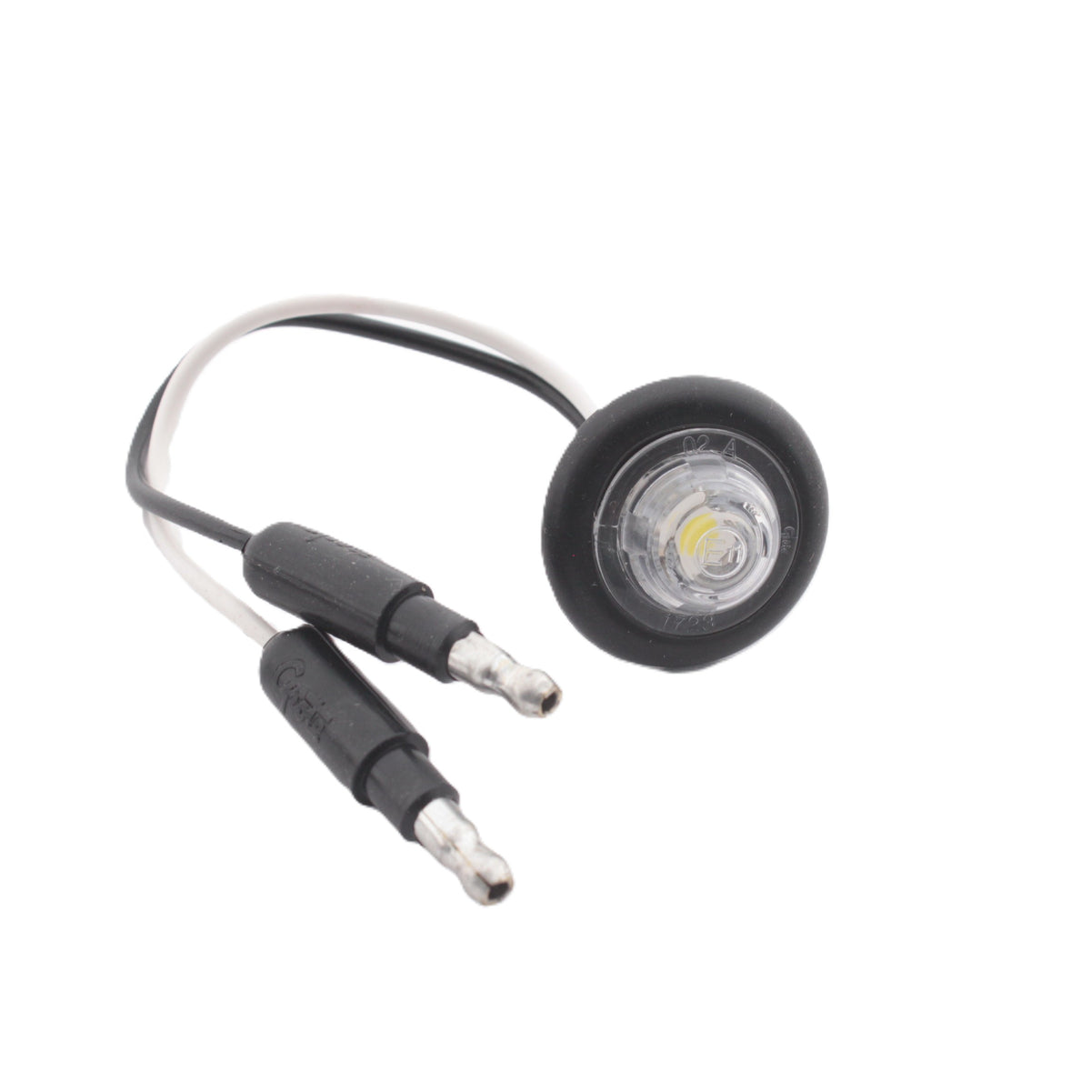 Grote 49341 White MicroNova DOT LED Clearance Marker Lamp with Grommet