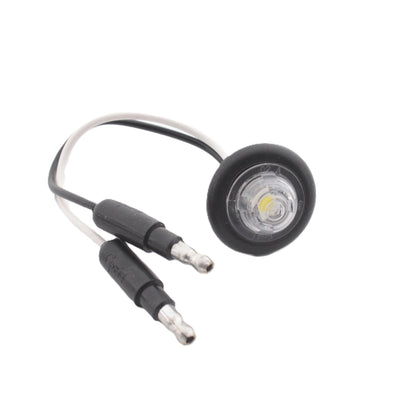 Grote 49341 White MicroNova DOT LED Clearance Marker Lamp with Grommet
