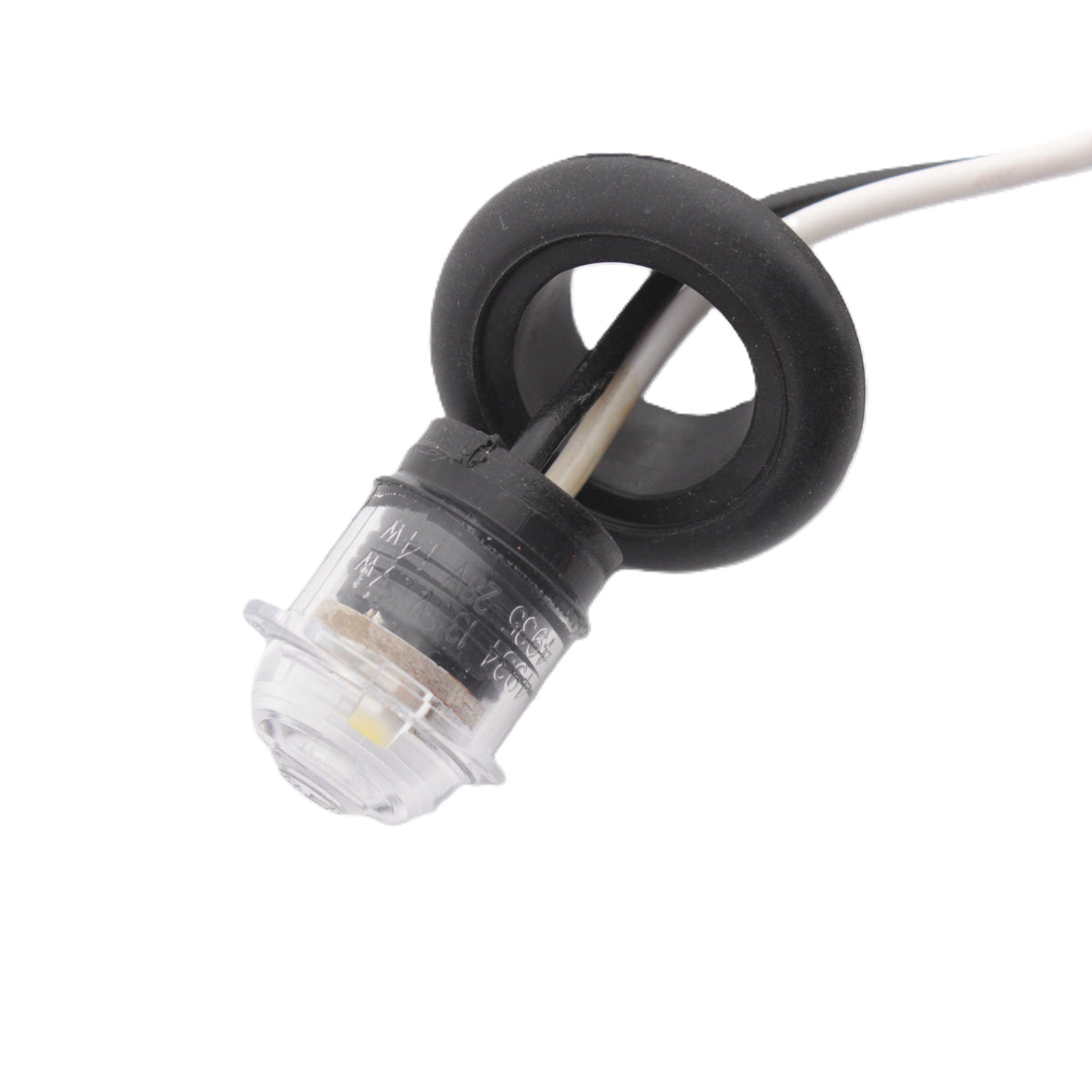 Grote 49341 White MicroNova DOT LED Clearance Marker Lamp with Grommet