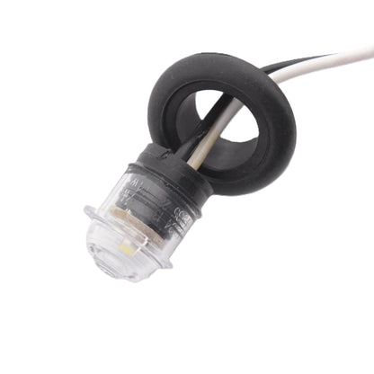 Grote 49341 White MicroNova DOT LED Clearance Marker Lamp with Grommet