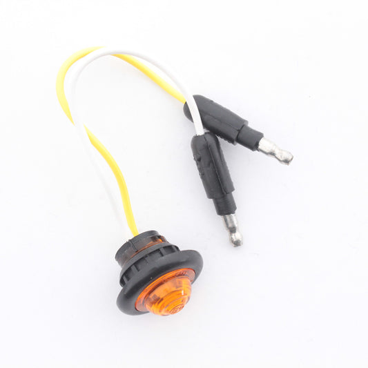 Grote 49343 Yellow MicroNova 3/4" LED Clearance Marker Lamp w/ Grommet ECE Rated