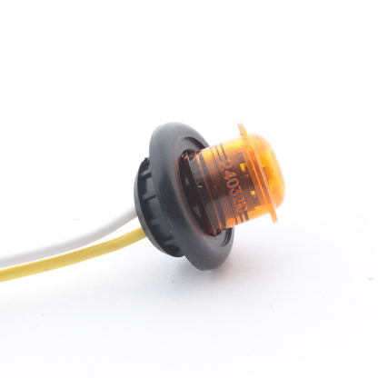 Grote 49363 Amber 1" Round Dual Intensity LED Clearance Marker Lamp Light P2 PC