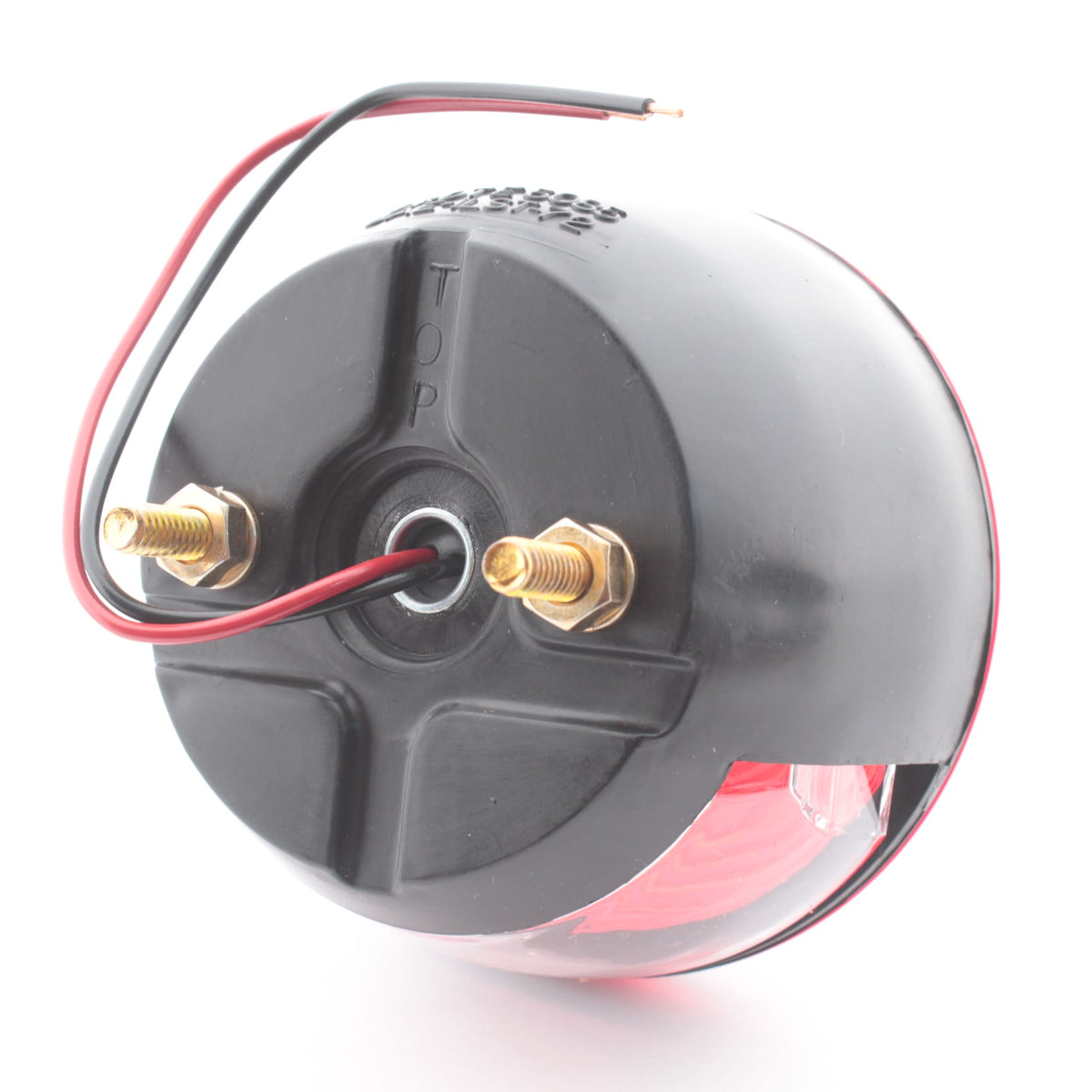 Grote 50852 Red 4" Two-Stud Stop Tail Turn Lamp w/ License Window Acrylic Lens