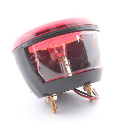 Grote 50852 Red 4" Two-Stud Stop Tail Turn Lamp w/ License Window Acrylic Lens