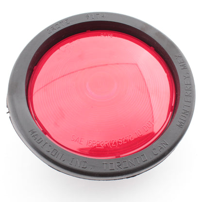 Grote 52782 Red 4" Torsion Grommet Mount Stop Turn Tail Light Kit Female Pin