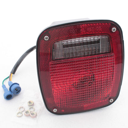 Grote 52812 Red LH Stop Tail Turn Light 3-Stud w/ Side Marker Molded Pigtail