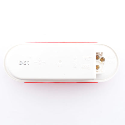 Grote 52892-3 Red 6.5" x 2.25" Oval Stop Turn Light Torsion Mount 3CP Bulk Pack