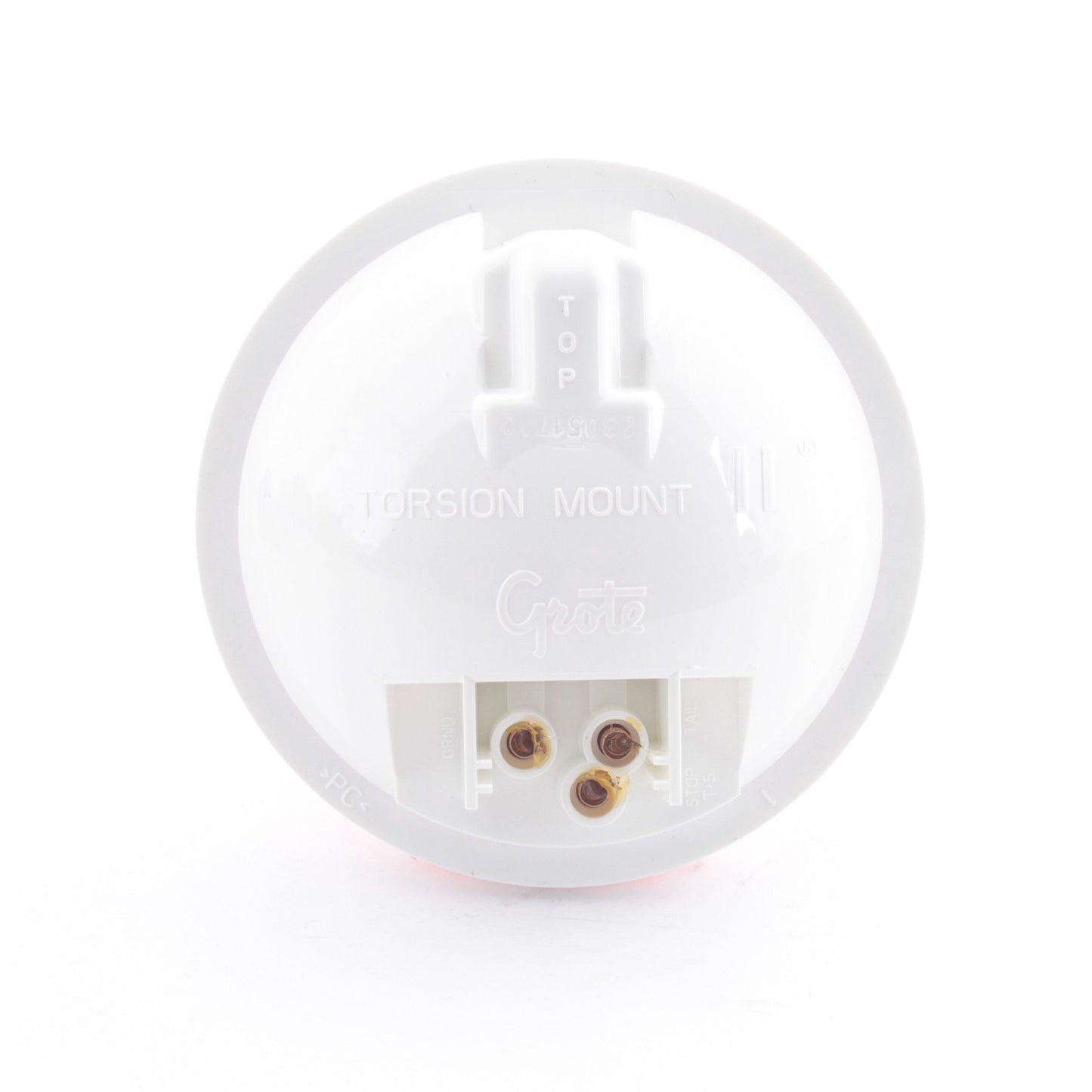 Grote 53012 4" Red Round Incandescent Stop Turn Lamp 4.32" w/ Grommet & Harness