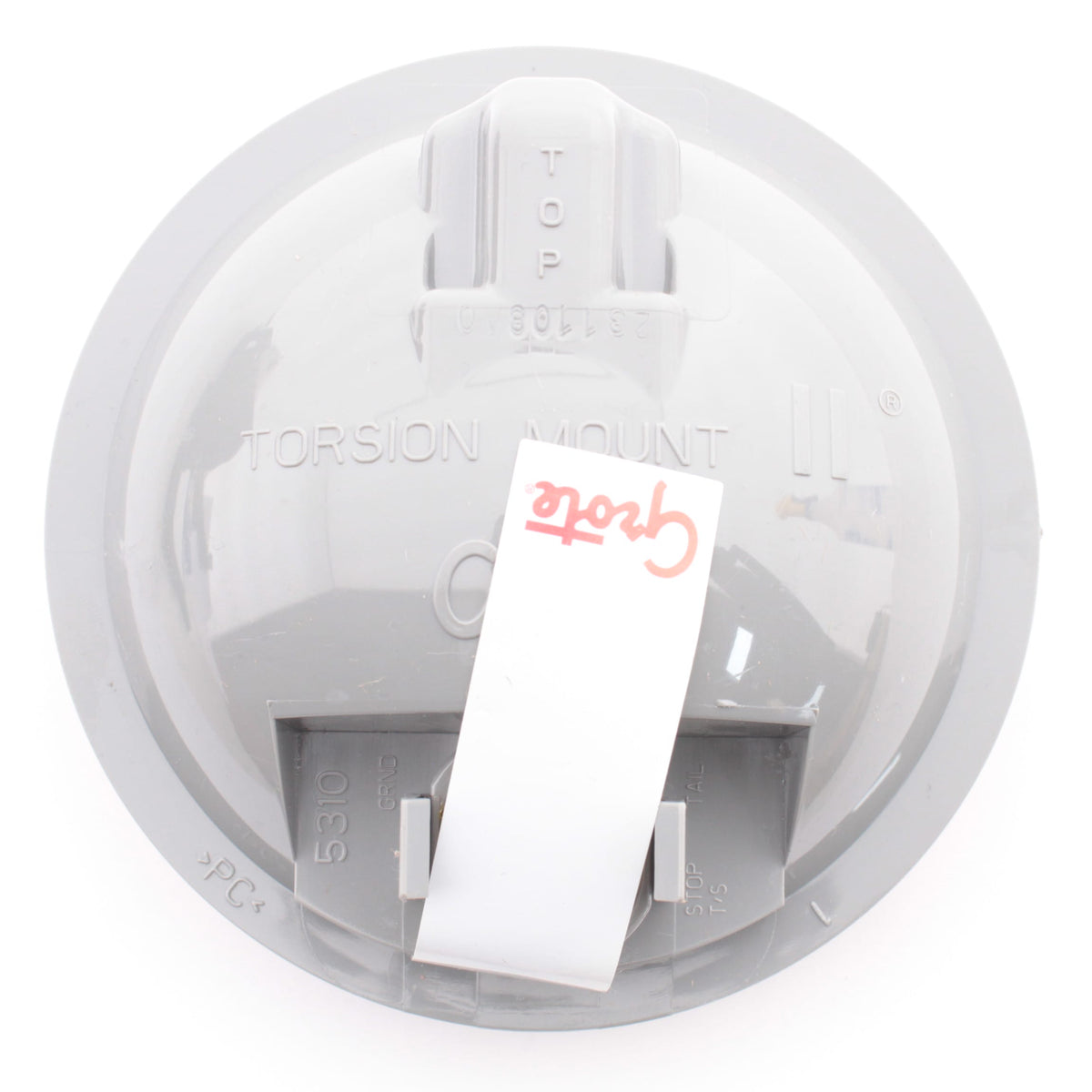 Grote 53102-3 Red 4" Round Torsion Mount Incandescent Tail Turn Lamp Male Pin
