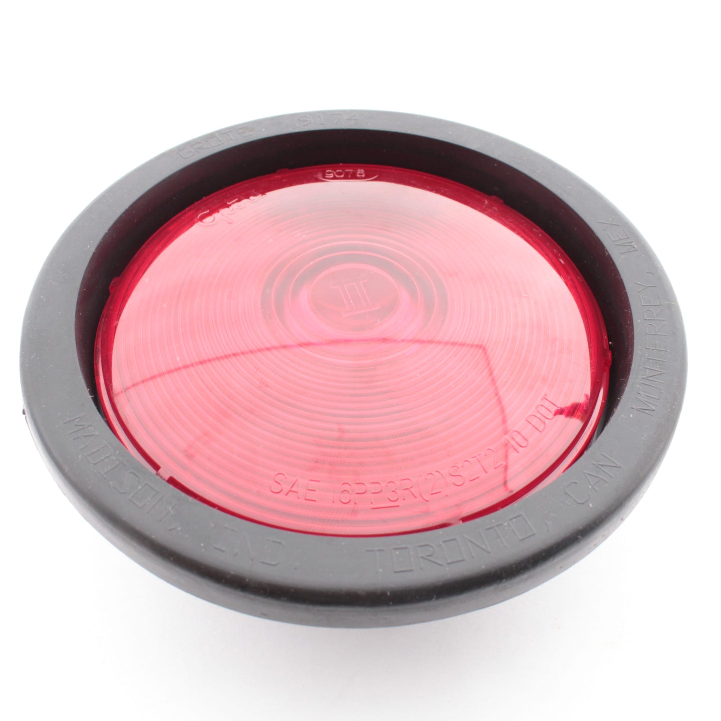 Grote 53112 Red Torsion Mount II 4" Stop Tail Turn Lamp Male Pin