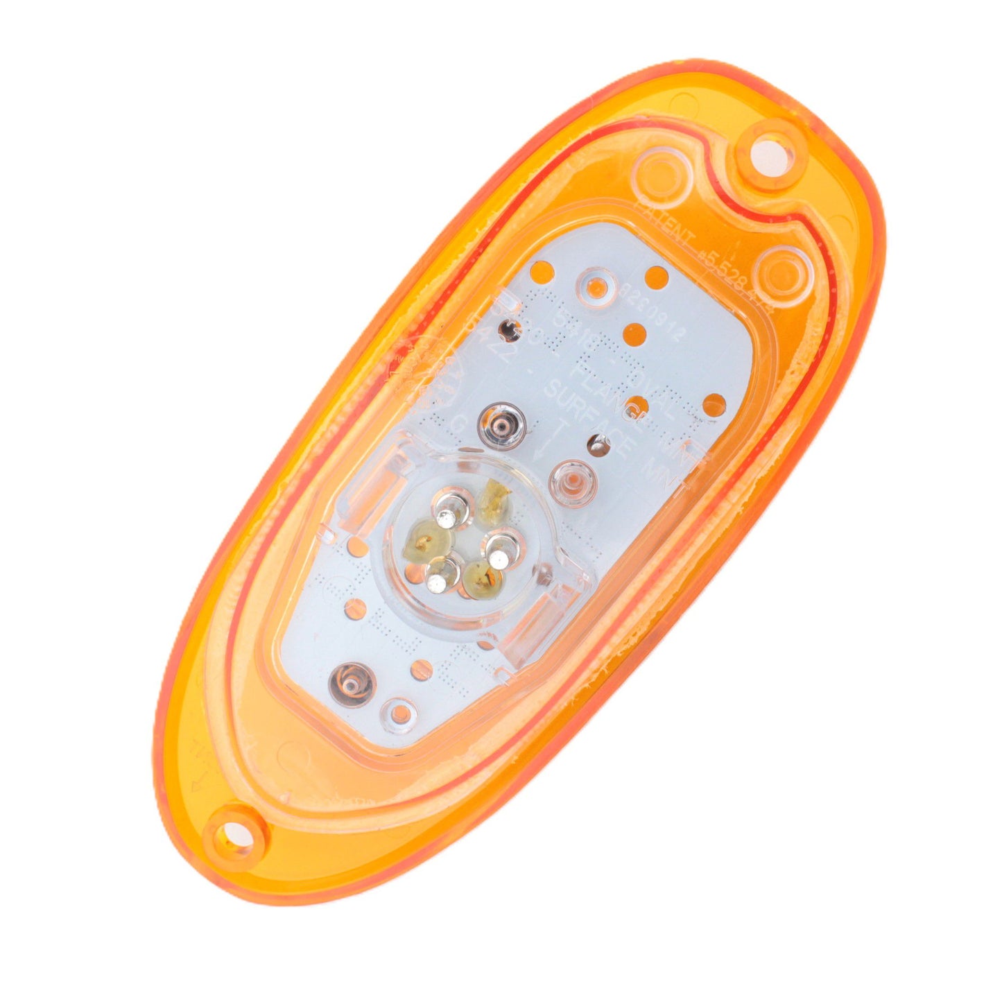 Grote 54223 Amber 5.42" SuperNova Oval Side Marker Clearance Turn Surface Light