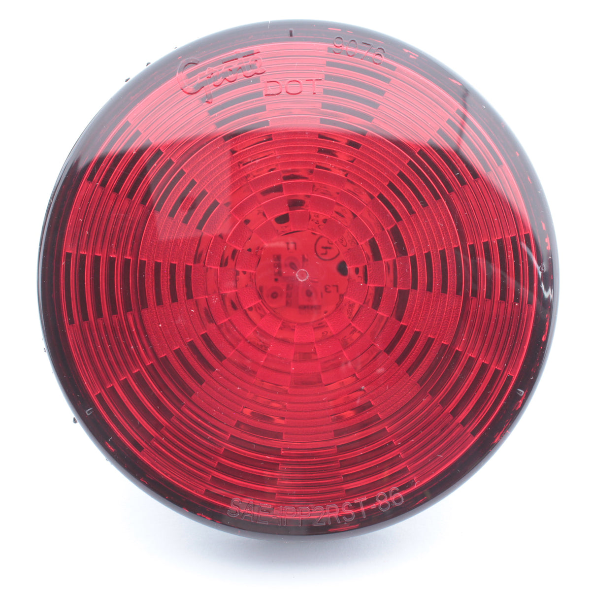 Grote 54332 Red 4" Round LED Stop Tail Turn Light Grommet Mount Male Pin 3-Diode