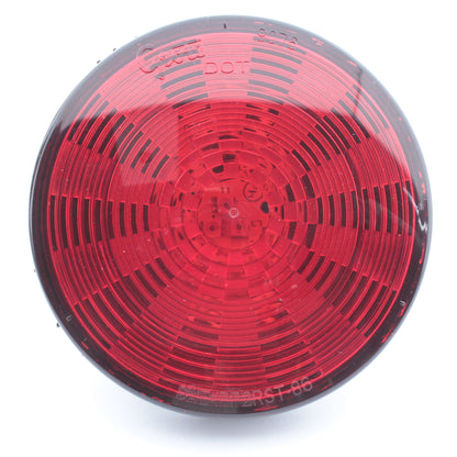 Grote 54332 Red 4" Round LED Stop Tail Turn Light Grommet Mount Male Pin 3-Diode