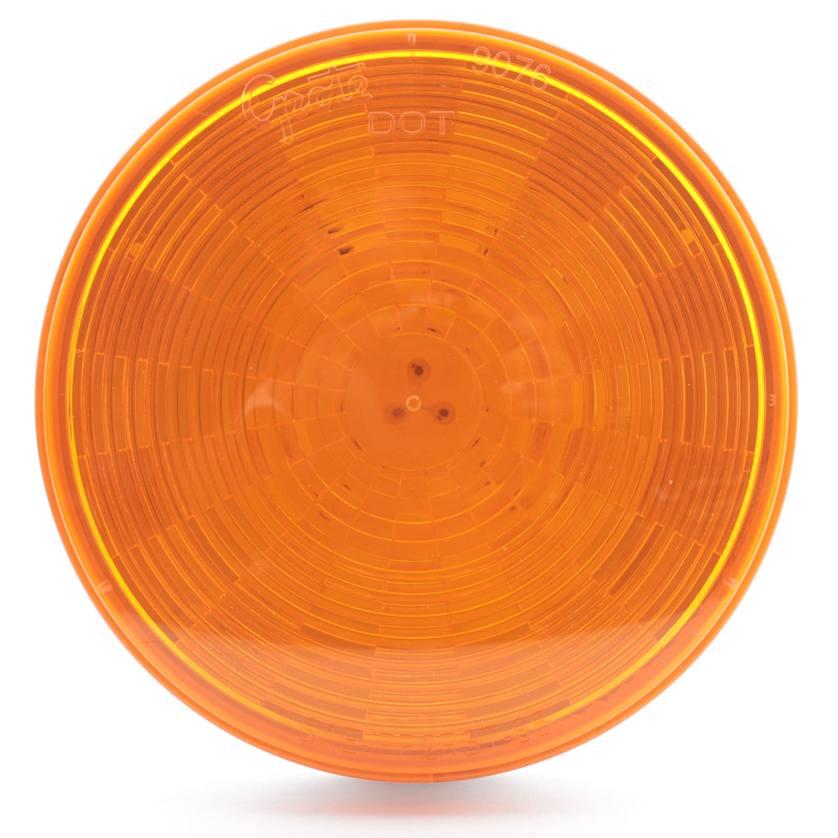 Grote 54343 Yellow Amber 4" White Housing LED Stop Tail Turn Light Grommet Mount