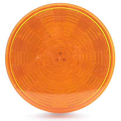 Grote 54343 Yellow Amber 4" White Housing LED Stop Tail Turn Light Grommet Mount