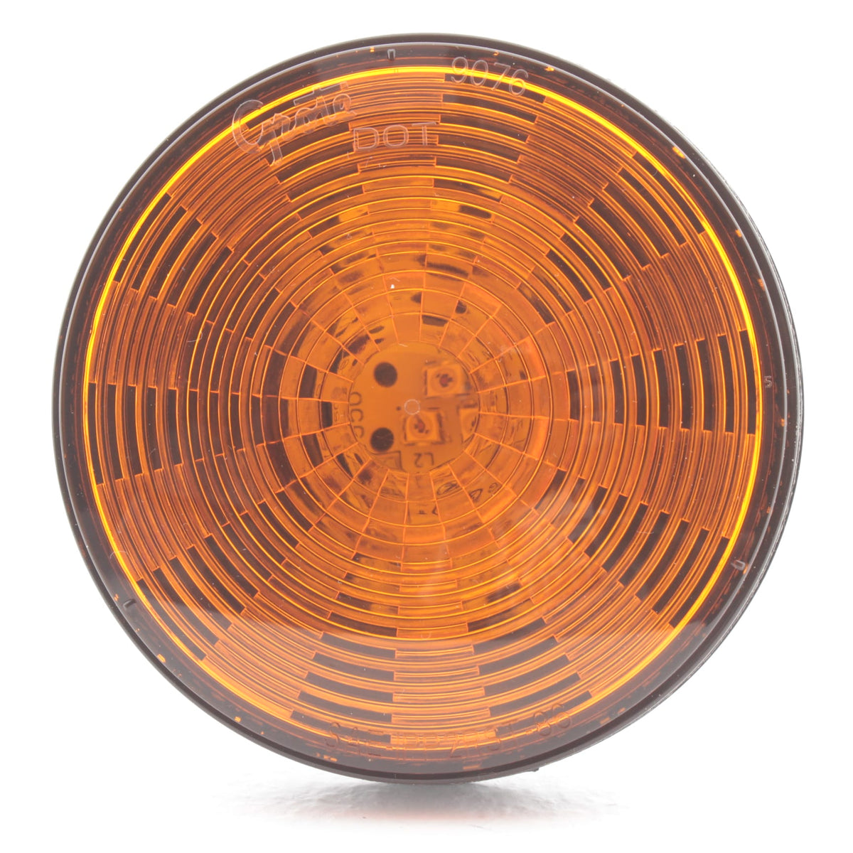 Grote 54343 Yellow Amber 4" Black Housing LED Stop Tail Turn Light Grommet Mount