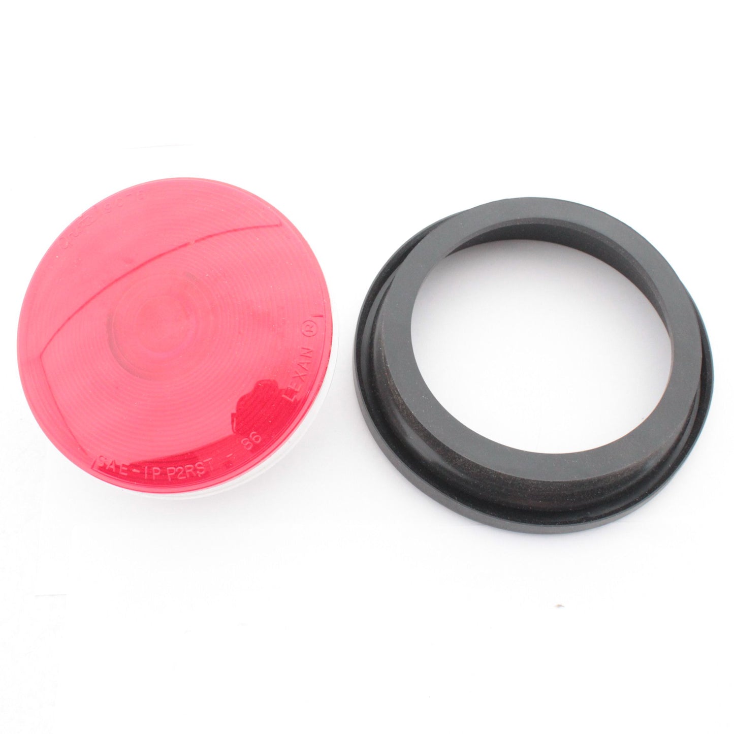 Grote 55582 Red 4" Torsion Mount Round Stop Lamp with Grommet and Wire Pigtail