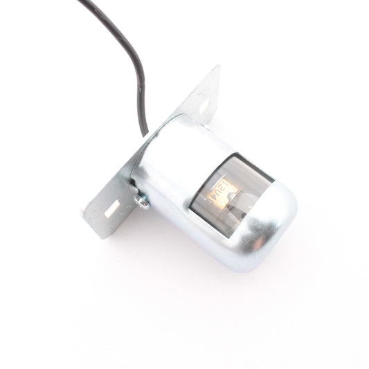 Grote 60151 Clear Economy LED Courtesy License Plate Lamp w/Silver Steel Housing