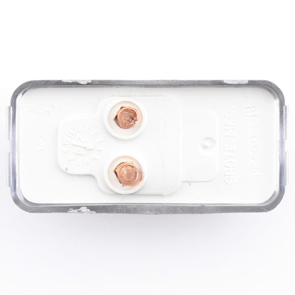 Grote 60261 Clear Small Rectangular License Lamp Light Female Pin 2-5/8" x1-1/4"