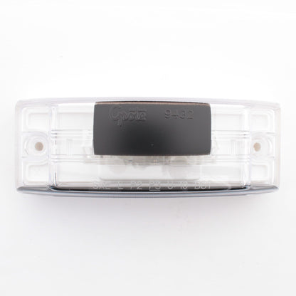 Grote 60331 Clear Sealed Turtleback License Plate Light Incandescent 5-7/8" x 2"