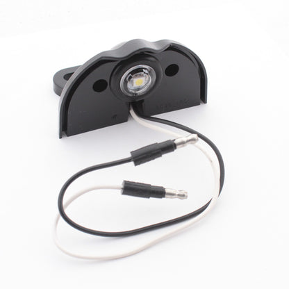 Grote 60341 White w/ Black Housing License Light 1-Diode LED 3.5" Low-Profile