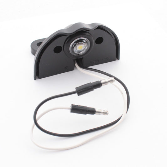 Grote 60341 White w/ Black Housing License Light 1-Diode LED 3.5" Low-Profile