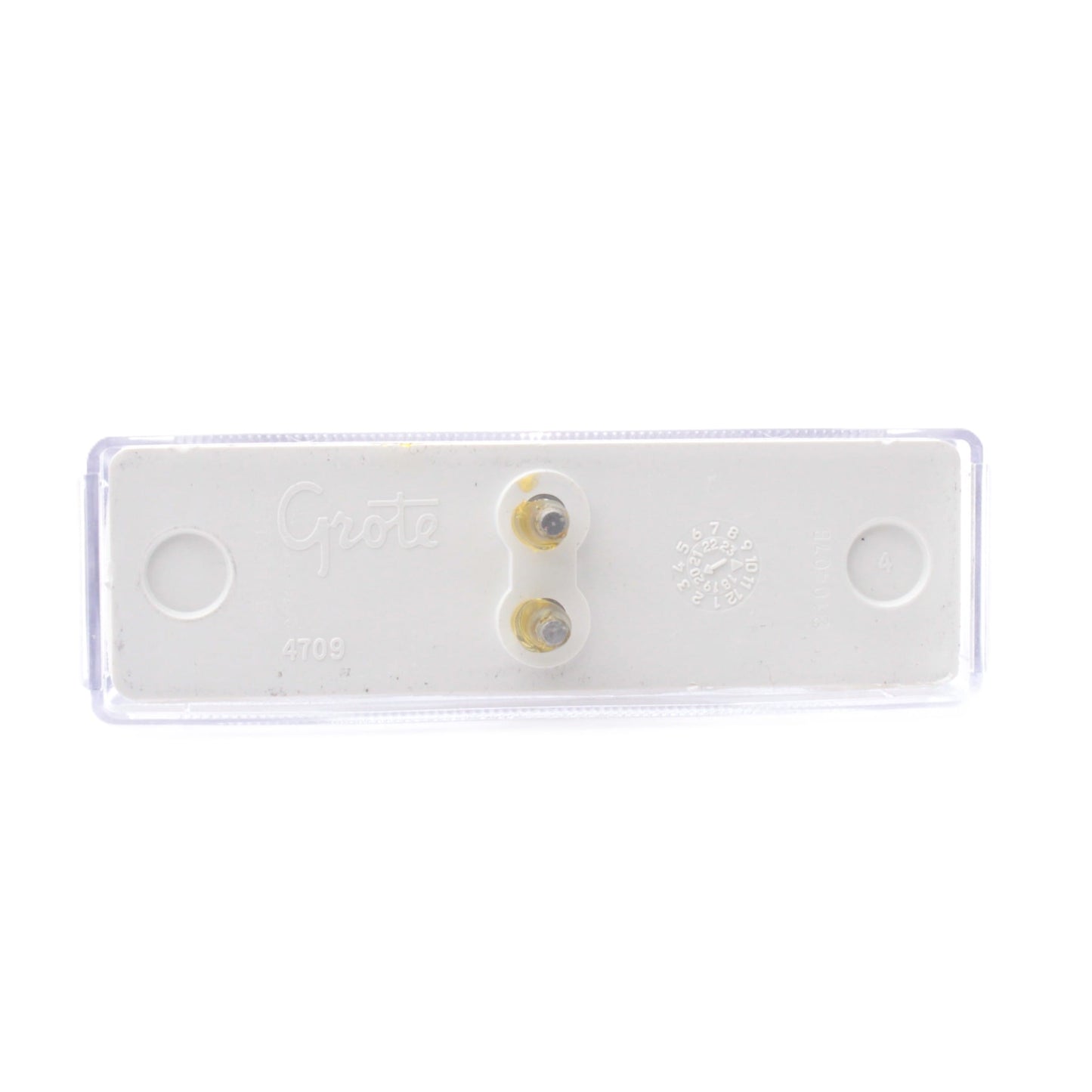Grote 60411 Clear Rectangular LED Utility Lamp 1-Diode Male Pin 3-51/64" x 3/4"
