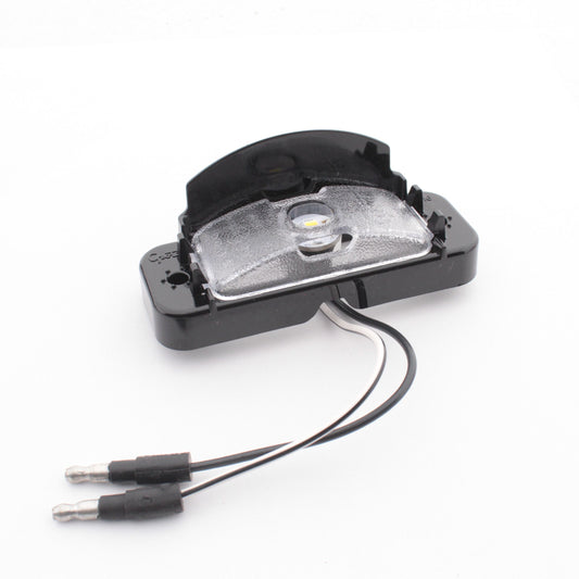 Grote 60691 Clear LED License Light Rectangular Horizontal Mount Black Housing