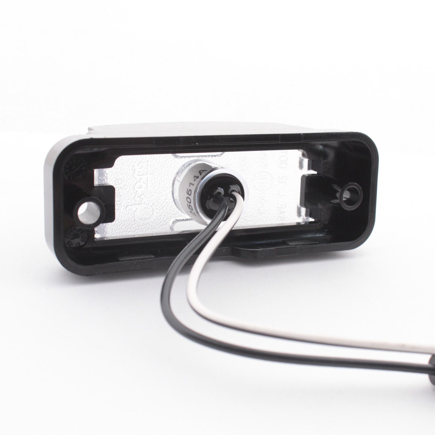 Grote 60691 Clear LED License Light Rectangular Horizontal Mount Black Housing