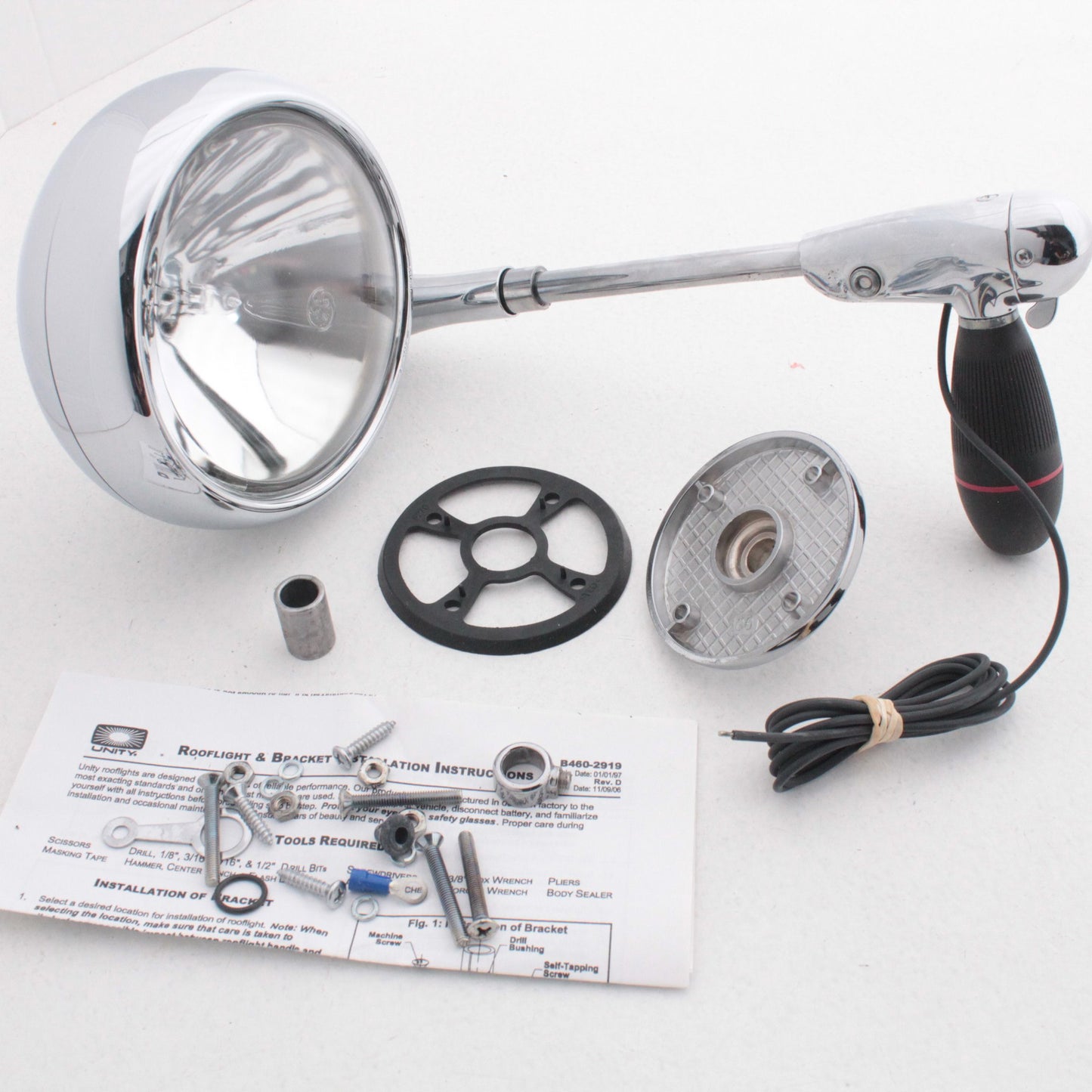 Grote 63921 Clear  Par 46 Hand Adjustable Utility Spot Light Incandescent 50W