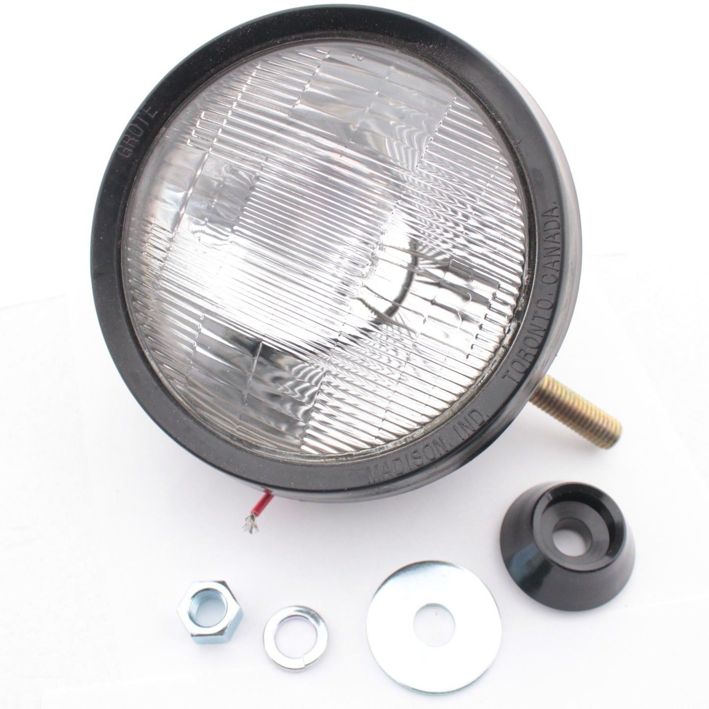 Grote 64391 Clear Utility Lamp Par46 Steel Housing Tractor Pedestal Incandescent