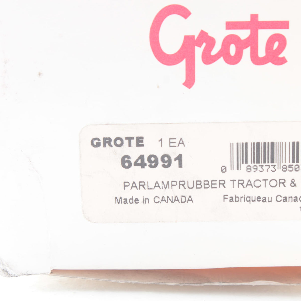 Grote 64991 Utility 5" Round Par 36 LED Tractor Work Lamp Black Rubber Housing