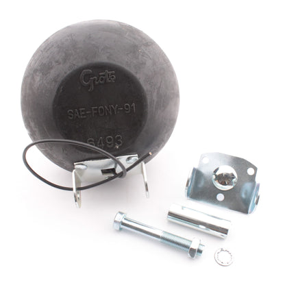 Grote 64991 Utility 5" Round Par 36 LED Tractor Work Lamp Black Rubber Housing
